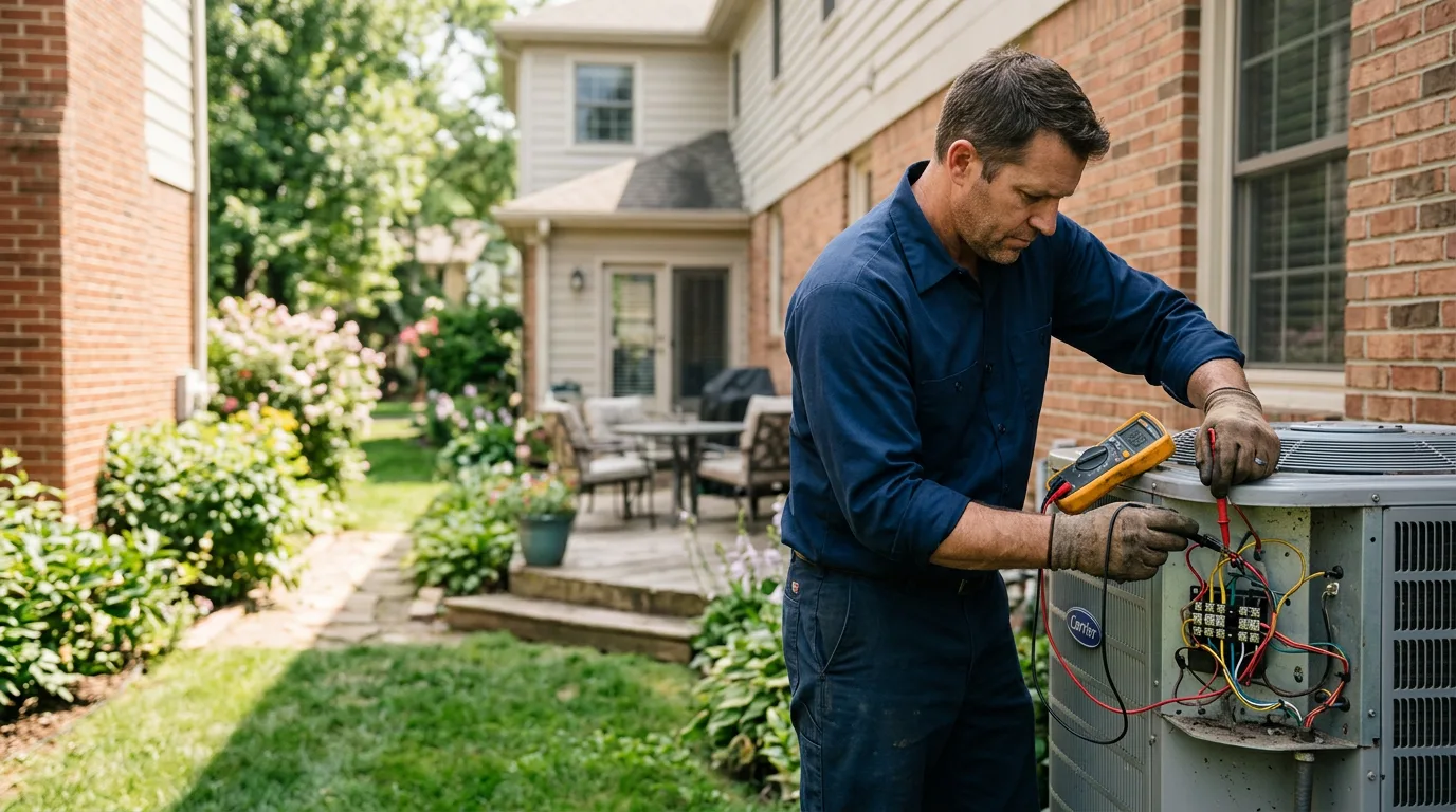 HVAC technician working near Independence, KY